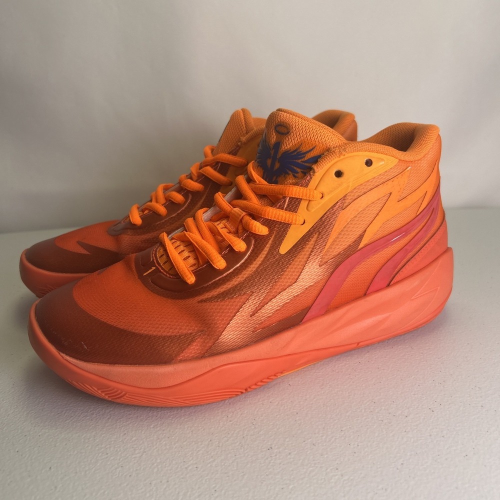 Puma MB.02 LaMelo Ball Supernova Orange Fiery Coral‎ 377403-01 GS Size 4.5Y